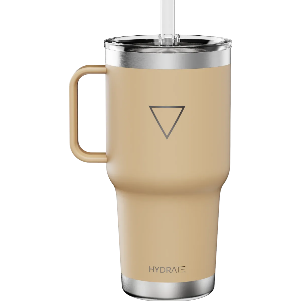 HYDRATE VASO 887 ML BEIGE CON PICO Y AGARRE