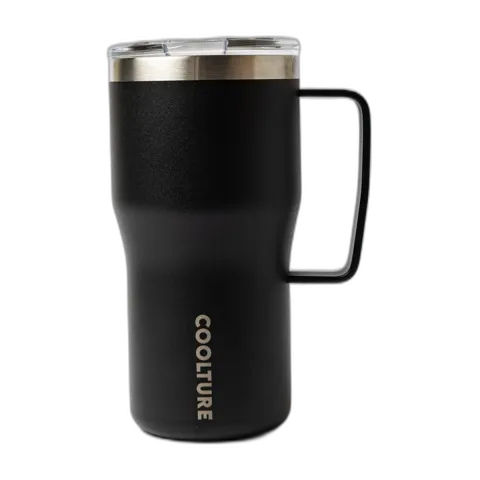 COOLTURE VASO CON MANIJA 590 ML NEGRO
